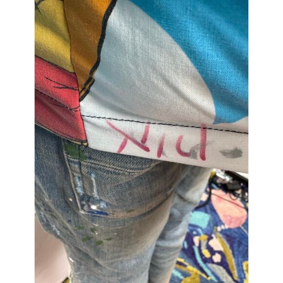 Unisex Adults Die.Go Studios Blue "Winnie The Pooh" Puffer Jacket One Size - Picture 15 of 15